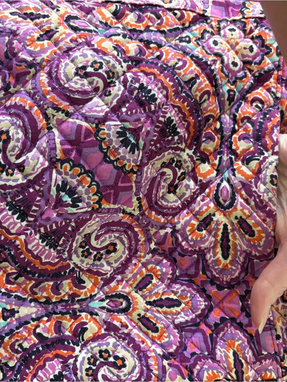 Vera Bradley Purple Paisley Crossbody Bag - Picture 7 of 16